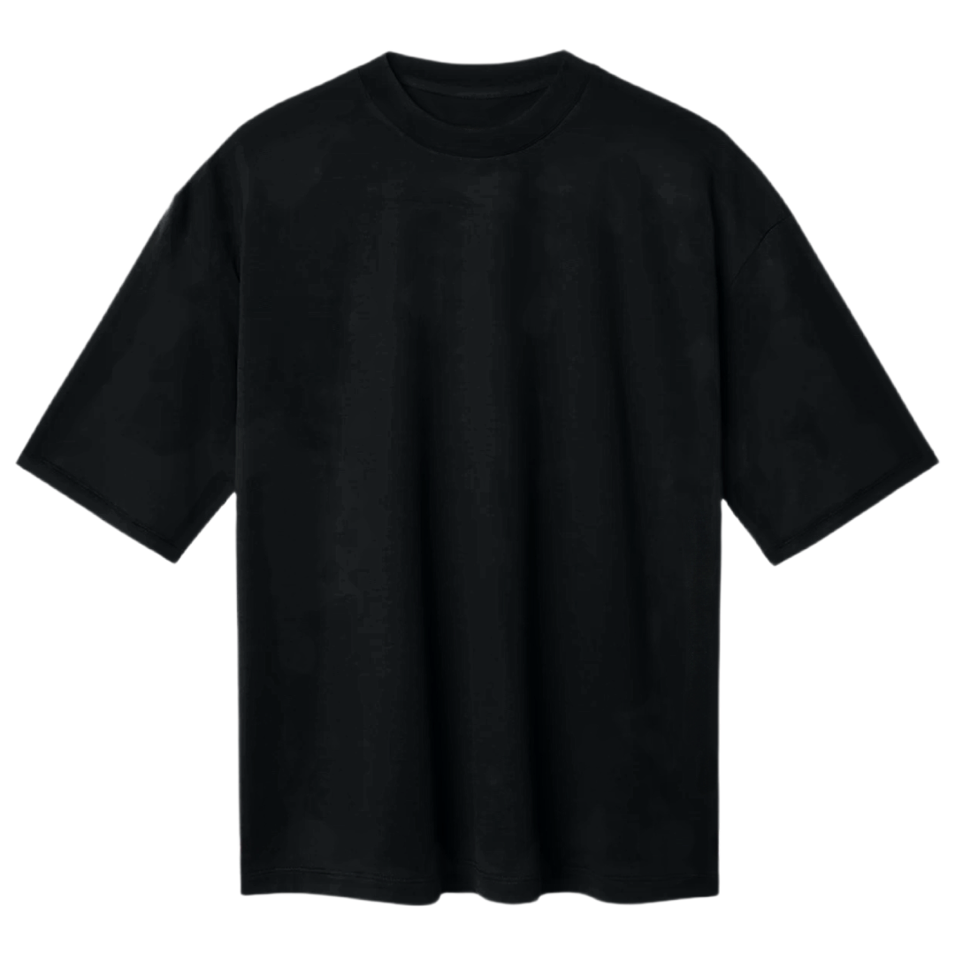 Playera Oversize Negra OverMat