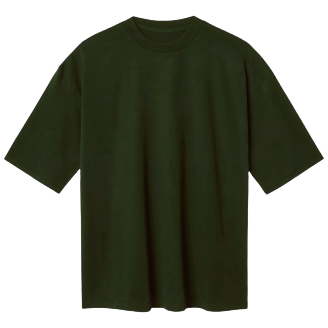 Playera Oversize Olivo